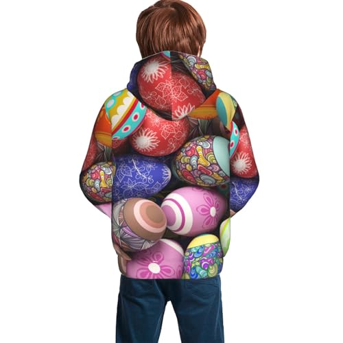 Easter Eggs1 Kid Hoodies Boys Sweatshirts Girls Pullover with Pocket4