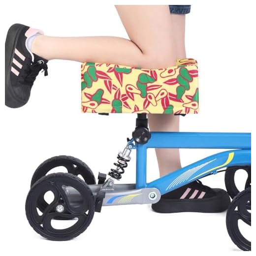 Knee Scooter Cushion Cover - Soft and Comfortable Knee Scooter Pad with Removable 2'' Thick Memory Foam Cushion, Avocado