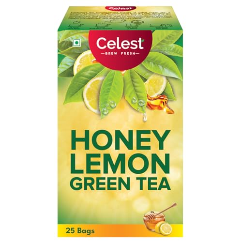 Image of Celest Green Tea | Green Tea for Weight Loss | Lemon & Honey - 25 pcs