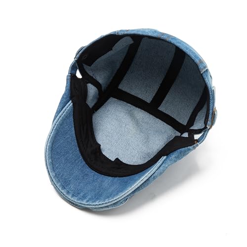 Jastore Kids Boys Denim Newsboy Cap Kids Vintage Flat Caps Ivy Hat4