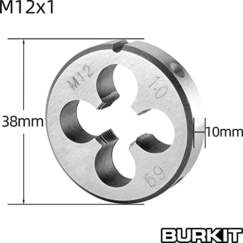 Image of Burkit M12 X 1 Tap and Die Set Right Hand