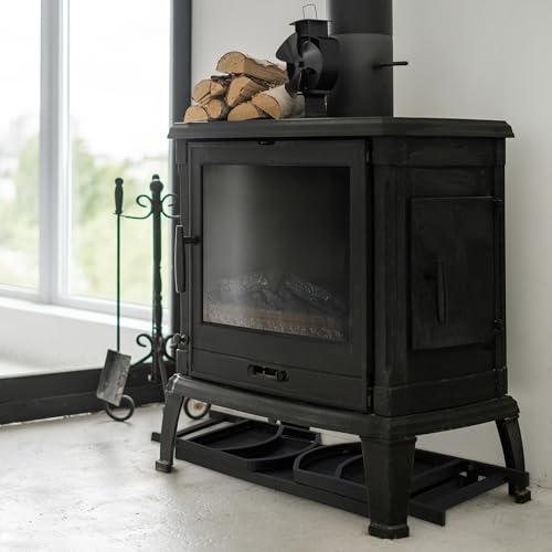 Panier bois pliable noir en métal compact avec poignées Relaxdays - 6