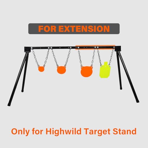 Image of Highwild Expandable AR500 Steel Targets System 1 /2 inch Thick Steel Shooting Targets with Stand and Extension Brackets, All Parts Replaceable Separately