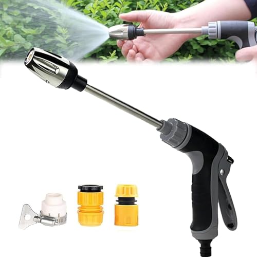 Hidrolimpiadora Waterblitz, Pistola de Agua de Alta Presión Waterblitz, Limpiadora de Alta Presión Potente para Mangueras de Jardín, con Rotación de 360° y Tres Modos de Rociado.