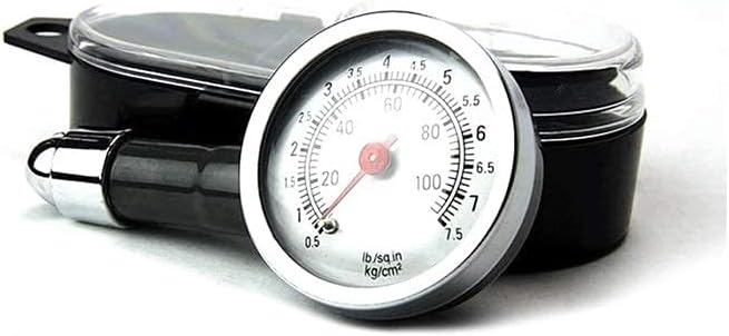 オートバイタイヤ空気圧ゲージ0 100 Psi バイク バイクのための柔軟なエアチャック付きタイヤゲージ テレビ 車と Su 空気入れ