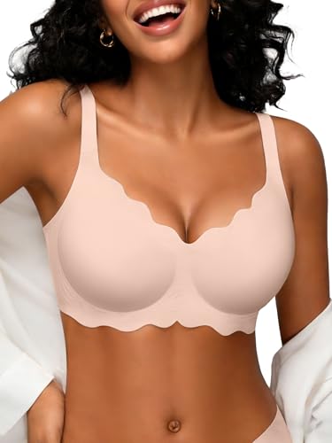Image of Womens Wireless Jelly Bras No Underwire Support Push Up Removable Straps (U /Cross /Halter) Everyday Sports Bra