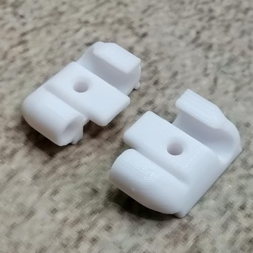 ULEIVA Ersatz Endkappen Set 2 Stck Weiss kompatibel mit Kederleiste Zierleiste Endstück für Wohnwagen kompatibel mit Tabbert Dethleffs Hobby LMC TEC (Weiss)
