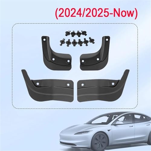 Garde-boue protection véhicule Tesla Model 3 2024 bavettes extérieurs