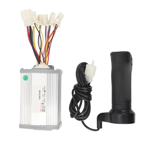 Kit de Controlador de Motor Cepillado para Bicicletas Eléctricas, 24 V 800 W Control de Velocidad Estable Juego de Agarre Giratorio de Alta Eficiencia para Adultos
