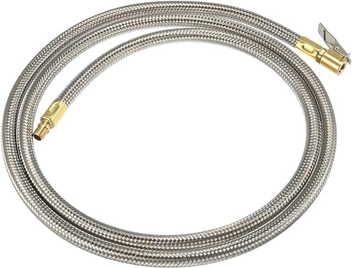 Flexible compresseur 150cm et tuyau raccordement valve pour entretien auto moto
