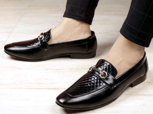 Image of YUVRATO BAXI Men's Synthetic Material Stylish Casual Loafer and Mocassin, Slip-On Shoes