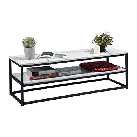 MEUBLE COSY TV Stand Cabinet with Shelf Console Coffee Table with Storage Design for Living Room Bedroom Cover