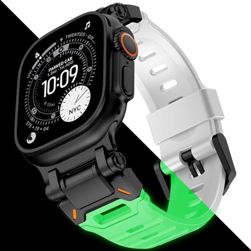 Image of KADES Rugged TPU Sport Band for Apple Watch Ultra 3 /2 /1 49mm, Metal Connectors for Apple Watch Series 11 /10 /SE3 46mm Series 9 /8 /SE2 /7 /6 /SE /5 /4 /3 /2 /1 45mm /44mm /42mm