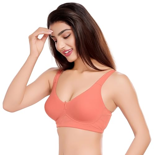 Image of juliet Women's Non Padded Solid Minimizer Bra Grey Rose