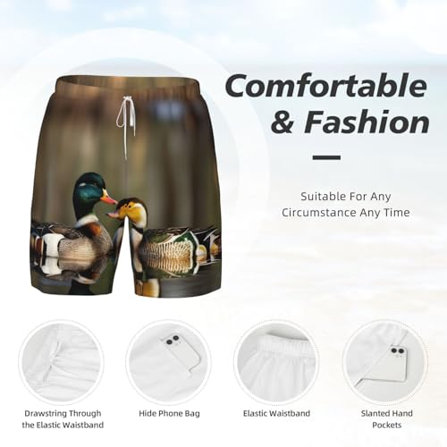 Short de bain séchage rapide avec doublure compression homme