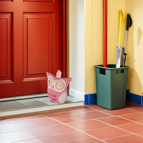 Butée de porte lestée et robuste en tissu rose fuchsia - 6