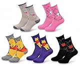 Disney – Chaussettes Femme Licence Winnie l’ourson Pack - 5 Paires 3220-36/41