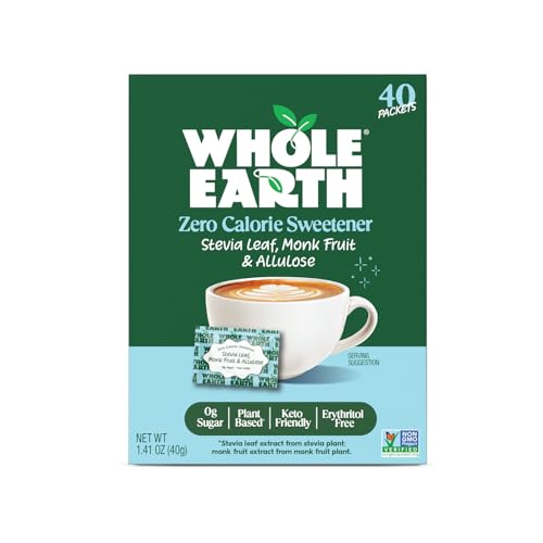Whole Earth Stevia & Monk Fruit Packets
