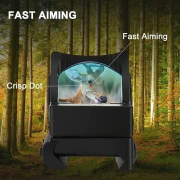 Miniatura 6 de RMR Red Dot Sight 5MOA para TS9 Rifle Airsoft Pistola Caza Reflex Miras Óptica Alcance 1913 Montaje Fit 0.787 in Weaver Rail Durable