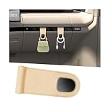 ANFTDCO Car Co-Pilot Glovebox Hook, Multifunctional Passenger Seat Glovebox Hanger Organizer for Purse Handbag Umbrella, Auto Interior Glove Box Hanging Storage Hook Holder, Universal Fit (Beige)