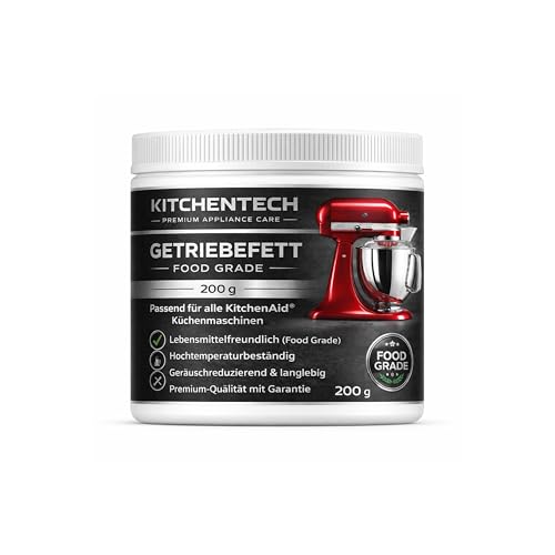 KITCHENTECH Graisse de transmission de qualité alimentaire pour robot de cuisine KitchenAid sans odeur 200 g