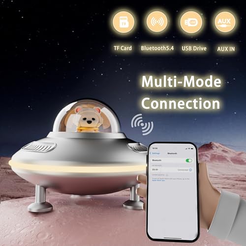 Small-Speakers-Bluetooth-Wireless-Night-Lights-Bluetooth-Speaker-Cute-Speaker-with-Bluetooth-54-USB-DiskAUXTF-Card-Input-Birthday-Gifts-for-MenTeen-Boys-Cool-Stuff-for-Room-Silver Small Speakers Bluetooth Wireless Night Lights Bluetooth Speaker Cute Speaker with Bluetooth 54 USB DiskAUXTF Card Input Birthday Gifts for MenTeen Boys Cool Stuff for Room Silver