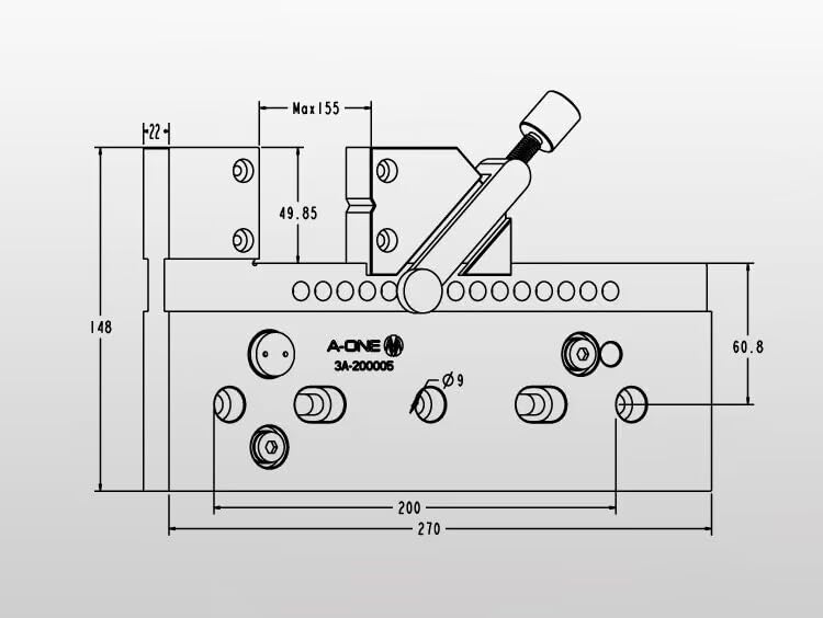Vertex Tools 3 Axis Adjustable High Precision Quick Release Vise Bench Vise For Wire EDM?EDM vise Max. opening: 150mm ?