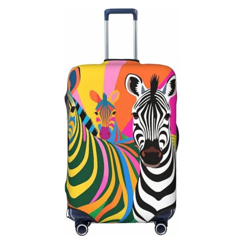 Zebras Colorful Luggage Covers For Suitcase Travel Suitcase Cover Protector Anti Scratch Covers For 25-28 Inch Luggages L