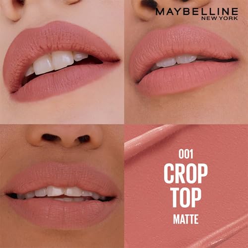 Image of Maybelline New York Maybelline Serum Lipstick (Matte), 001 Crop | 1-Swipe Lush Color 8HR Weightless Hydration