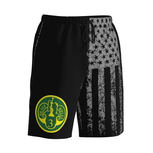 Army 3rd Armored Cavalry Regiment Mens Swim Trunks Quick Dry Board Shorts 7" - Hawaii Beach Swimwear3