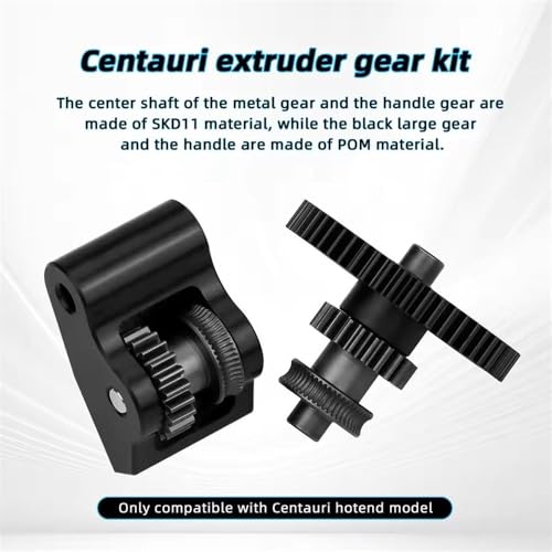 Engranaje extrusor Elegoo Centauri Carbon ruedas de acero endurecido para motor reducción 2