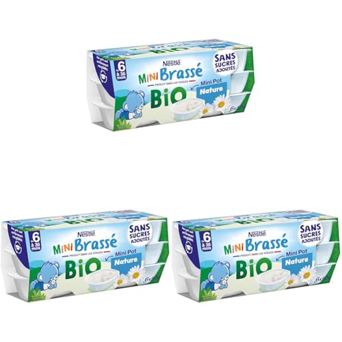 Dessert Bébé Dés 4 À Pomme Poire Sans Sucres Ajoutés P'tit Brasse 6 Pots De 50g - vue 8