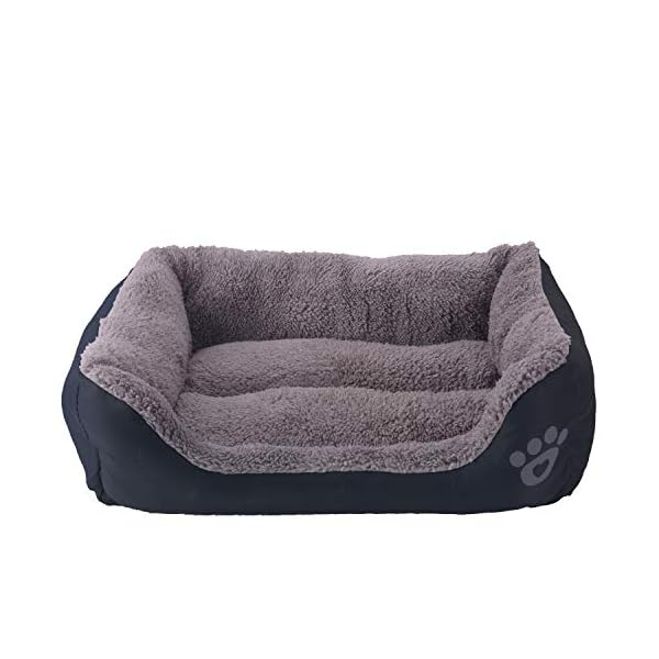 AcserGery Haustier Katzenbett Kissen Weich Hundebett Warm Hundeschlafplatz Katzendecke Hundematratze Hundesofa Katzensofa (Schwarz)