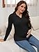MARI GABRIEL Womens Maternity Sweater Ribbed Shirt Pullover Blouse Polo Tunic Business Winter Warm Pregnancy Work Tops XX-Large Black