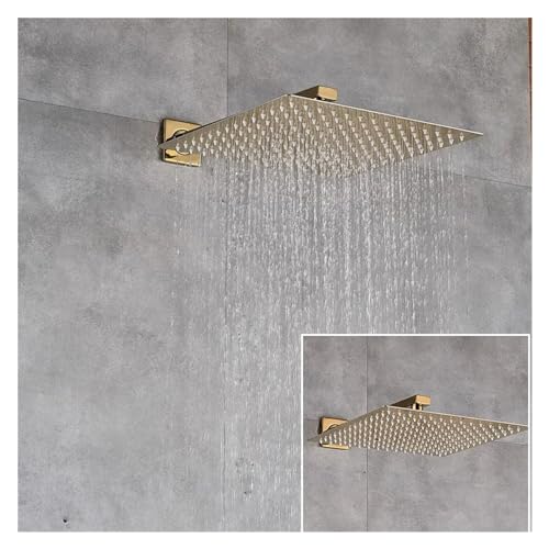 Système de douche à effet pluie doré pour rénovation spa