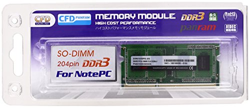 Amazon.co.jp: CFD販売 ノートPC用メモリ PC3-10600(DDR3-1333