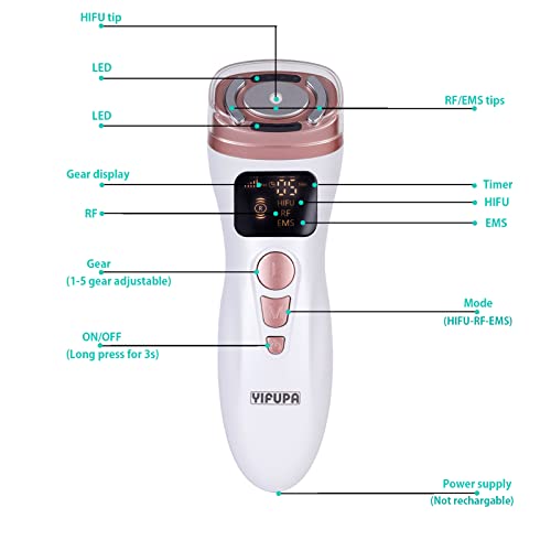 Mini Hifu Machine For Face And Body 3-In-1 Facial Massager Warm Up For Face,Neck,Chin Men,Women Skin Care #TOP4