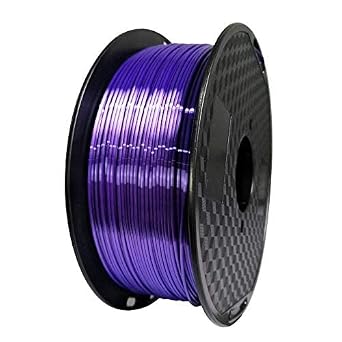 CC3D Silk Purple PLA Filament 1.75 mm 1KG 3D Printer Filament 2.2LBS Spool 3D Printing Materials Silky Shiny Dark Violet Metal Metallic Purple PLA Filament