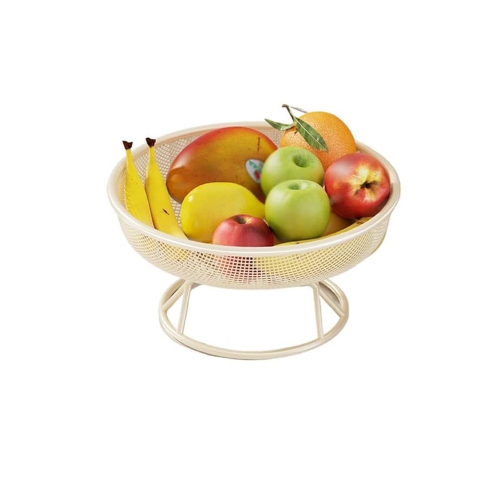 HLHLOP777 Fruit Bowl Multi-function Fruit Basket Kitchen Vegetables Snacks Household Organizer Decor Fruit Basket(White)