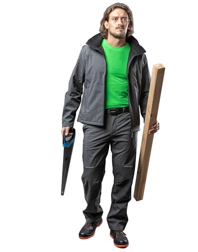 Pantalón de trabajo softshell transpirable Högert Technik ELDE resistente al agua 5