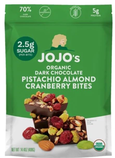 JOJO's Dark Chocolate Pistachio, Almond, Cranberry Snack Mix - 14.4 Ounces