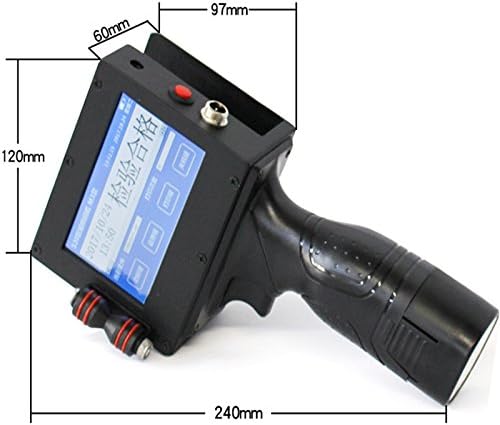 JIAN YA NA Handheld Intelligent Inkjet Printer Ink Date Coder Coding Machine with LED Screen