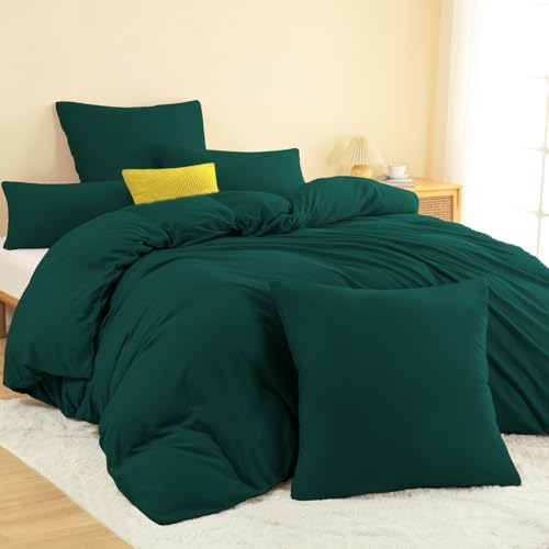 Nesture Winter Warme Thermo Fleece Bettwäsche 200x200, Kuschelig weich Bettwäsche Sets 3 teilig, 1 Bettbezug 200x200cm flauschig + 2 Kissenbezug 80x80 mit Reißverschluss, Farbe: Du