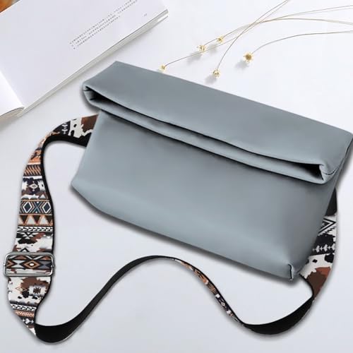 Image of Coldinair Aztec Geometric Cow Print Purse Straps Replacement Wide Crossbody Bag Strap Adjustable Wide Guitar Straps for Handbags Luggage Strap