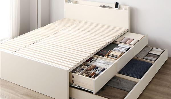 dショッピング |まるでタンスの収納力 大容量 収納ベッド シングル