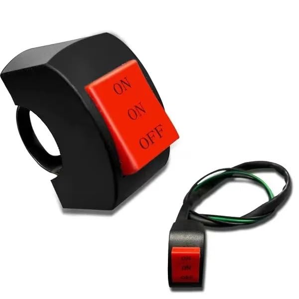 Interruptor universal de manillar con conector de 3 cables para faros 12V 2