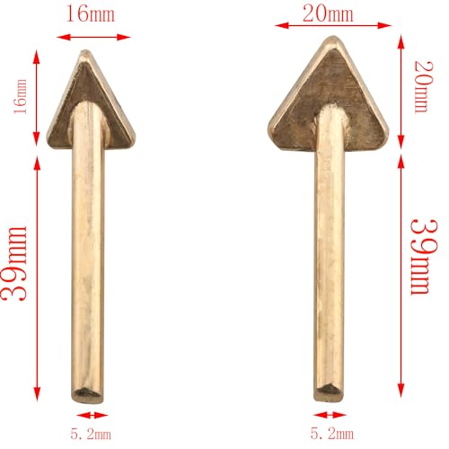 Image of CHENJIN 1 Set Plastic Welding Iron Triangle Soldering Iron Head Set Welding Replacement Tips Soldering Iron Gun Head Leather Ironing Head for Wrinkle Removal For Car Bumper Repair Smoothing Head