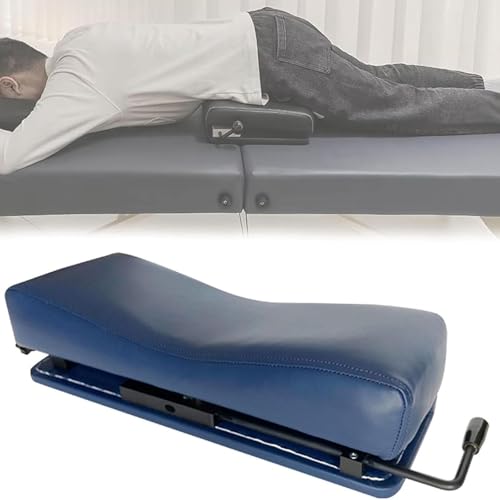 Tabla aceleradora quiropráctica con placa de compresión lumbar en forma de U, ajuste con perilla, capacidad de carga fuerte, cuero transpirable para columna lumbar y articulaciones