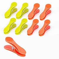 ARVO Clothes Pegs Pack of 20, Soft Grip Clothes pegs for Washing line, Clothes Pin, Orange and Green Colour Laundry Pegs, Washing Line Pegs, Clothes Clips for Home, Small Size 6.9 x 2.2 cm