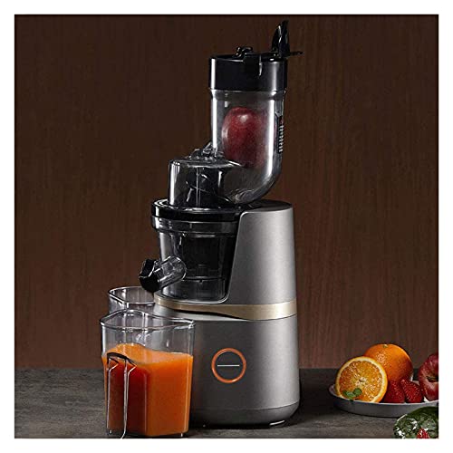 Hhwksj Vertical Slow Masticating Juicer Makes Continuous Fresh Fruit And Vegetable Juice At 50 Revolutions Per Minute Features Compact Design Automatic Pulp Ejection, 150-Watt, Silver #TOP1